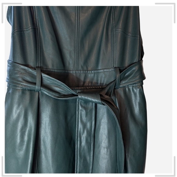 Pre-owned Anthropologie Teal Jumpsuit with Belt - Picture 7 of 14